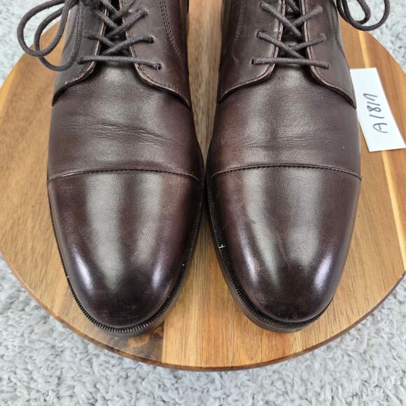 Cole Haan Henry Grand Os Blucher Cap Toe Brown Daily Oxford Dress Shoes Mens 9 M - Picture 6 of 13